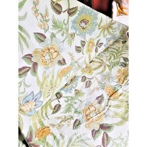 Pottery Barn Jacobean Floral Duvet Cover 3 Euro Shams Queen Sage Magnolia Rare🦩